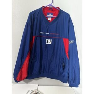 New York Giants Pullover Windbreaker Jacket Men's 2XL